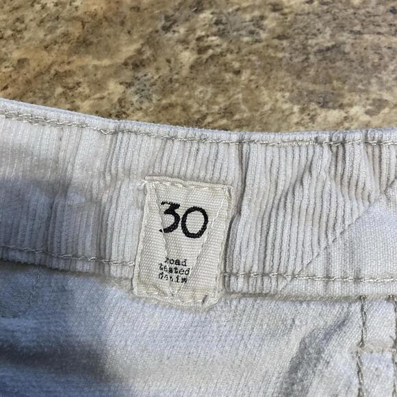 Volcom Corduroy Kinkade Pants Size 30x30 White Classic Straight Leg Cotton - Picture 6 of 9